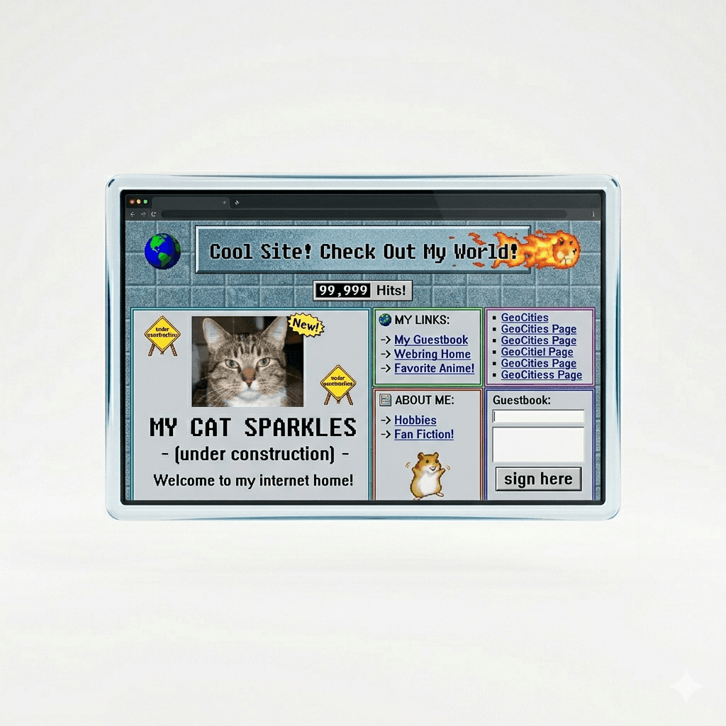 Alte Website Beispiel